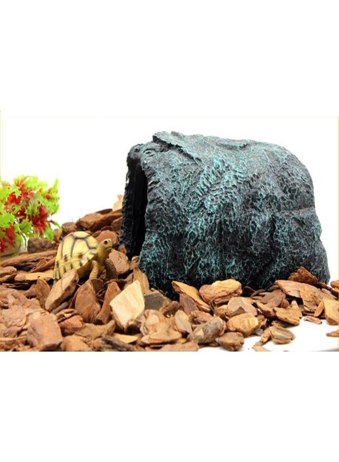 Abustle pig Reptile Rock Hideout Reptile Rock Hide Cave, Aquarium Habitat Décor Rock Tortoise Hideout for Reptiles, Small Lizards, Turtles,Bearded Dragon Tortoise, Amphibians, Fish (N17) - Image 5
